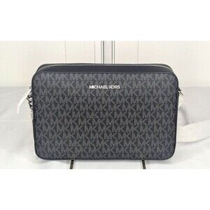 Michael Kors Jet Set Leather Crossbody Bag - Black, Brand New